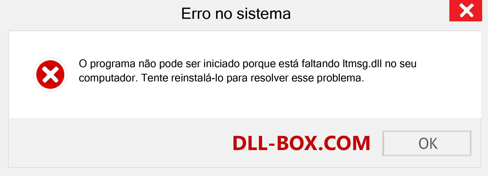 Arquivo ltmsg.dll ausente ?. Download para Windows 7, 8, 10 - Correção de erro ausente ltmsg dll no Windows, fotos, imagens